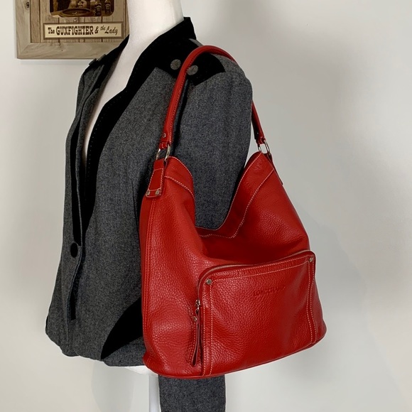 Authentic Longchamp  Large Genuine Leather Tote - Picture 1 of 14